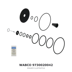 VÁLVULA DISTRIBUIDORA DO SISTEMA DE FREIO WABCO MERCEDES-BENZ / VOLVO / SCANIA – 9730020042 – imagem ilustrativa