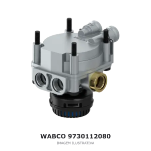 VÁLVULA RELÉ WABCO IVECO – 9730112080 – imagem ilustrativa