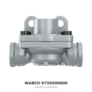 VÁLVULA DE DESCARGA RÁPIDA WABCO MERCEDES-BENZ / VOLVO / SCANIA – 9735000000 – imagem ilustrativa