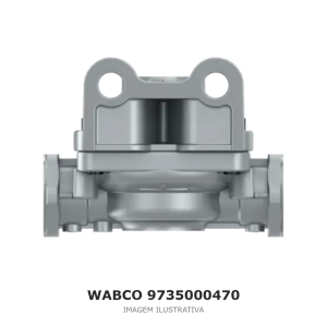 VÁLVULA DE DESCARGA RÁPIDA WABCO VOLVO / IVECO / RENAULT – 9735000470 – imagem ilustrativa