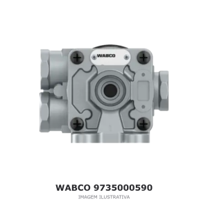 VÁLVULA DE DESCARGA RÁPIDA WABCO MAN – 9735000590 – imagem ilustrativa