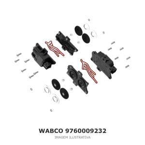 VÁLVULA MODULADORA DO EIXO TRASEIRO WABCO – 9760009232 – imagem ilustrativa