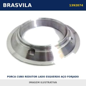 PORCA CUBO REDUTOR LADO ESQUERDO AÇO FORJADO 1392074 Scania BRASVILA – imagem ilustrativa