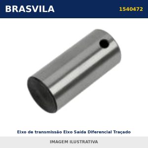 Eixo de transmissão Eixo Saída Diferencial Traçado S4 Rb662 - Moderno 1540472 / 1.16534 Scania BRASVILA – imagem ilustrativa