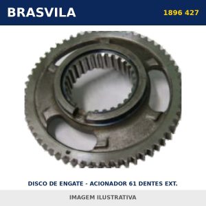 DISCO DE ENGATE - ACIONADOR 61 DENTES EXT. 1896 427 Scania BRASVILA – imagem ilustrativa