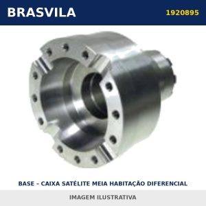 BASE – CAIXA SATÉLITE MEIA HABITAÇÃO DIFERENCIAL DIFFERENTIAL HALF HOUSING AÇO 1920895 / 1926819 Scania BRASVILA – imagem ilustrativa