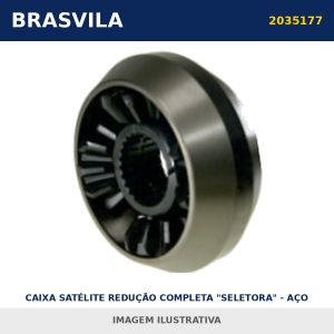 CAIXA SATÉLITE REDUÇÃO COMPLETA "SELETORA" - AÇO FORJADO 2035177 / 1804187 Scania BRASVILA – imagem ilustrativa