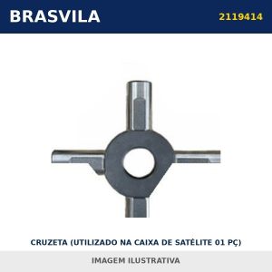 CRUZETA (UTILIZADO NA CAIXA DE SATÉLITE 01 PÇ) 2119414 Scania BRASVILA – imagem ilustrativa