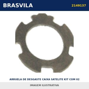 ARRUELA DE DESGASTE CAIXA SATELITE KIT COM 02 2149137 Scania BRASVILA – imagem ilustrativa