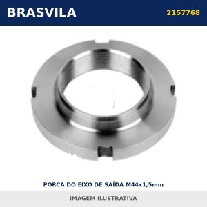 PORCA DO EIXO DE SAÍDA M44x1,5mm 2157768 / 1.338.267 Scania BRASVILA – imagem ilustrativa