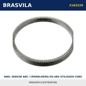 ANEL SENSOR ABS / CREMALHEIRA DO ABS UTILIZADA CUBO DIANTEIRO 2162220 Scania BRASVILA – imagem ilustrativa