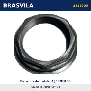 Porca do cubo redutor AÇO FORJADO 2397505 Scania BRASVILA – imagem ilustrativa