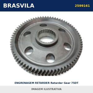 ENGRENAGEM RETARDER Retarder Gear 75DT 2599161 / 1879102 Scania BRASVILA – imagem ilustrativa