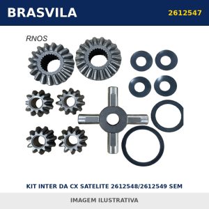 KIT INTER DA CX SATELITE 2612548/2612549 SEM ARRUELAS 2612547 / 1779528 Scania BRASVILA – imagem ilustrativa