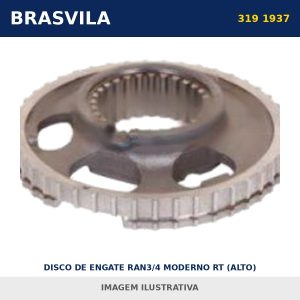 DISCO DE ENGATE RAN3/4 MODERNO RT (ALTO) 319 1937 / 204 80076 Volvo BRASVILA – imagem ilustrativa