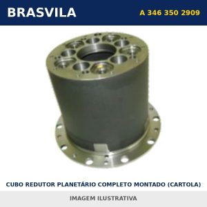 CUBO REDUTOR PLANETÁRIO COMPLETO MONTADO (CARTOLA) 1634 PRETO A 346 350 2909 Mercedes-Benz BRASVILA – imagem ilustrativa