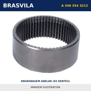 ENGRENAGEM ANELAR (65 DENTES) A 346 354 3212 Mercedes-Benz BRASVILA – imagem ilustrativa