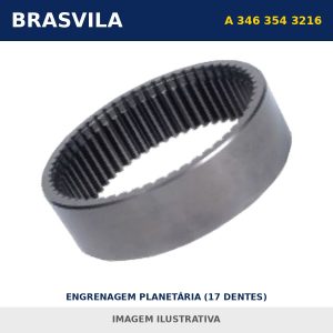 ENGRENAGEM PLANETÁRIA (17 DENTES) A 346 354 3216 Mercedes-Benz BRASVILA – imagem ilustrativa