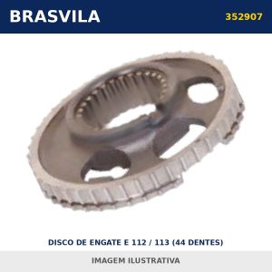 DISCO DE ENGATE E 112 / 113 (44 DENTES) 352907 / 1367083 Scania BRASVILA – imagem ilustrativa