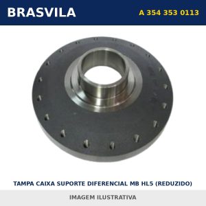 TAMPA CAIXA SUPORTE DIFERENCIAL MB HL5 (REDUZIDO) A 354 353 0113 Mercedes-Benz BRASVILA – imagem ilustrativa