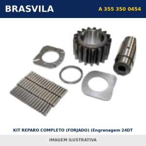 KIT REPARO COMPLETO (FORJADO) (Engrenagem 24DT "Grande") A 355 350 0454 Mercedes-Benz BRASVILA – imagem ilustrativa