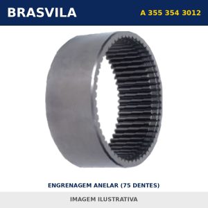 ENGRENAGEM ANELAR (75 DENTES) A 355 354 3012 Mercedes-Benz BRASVILA – imagem ilustrativa