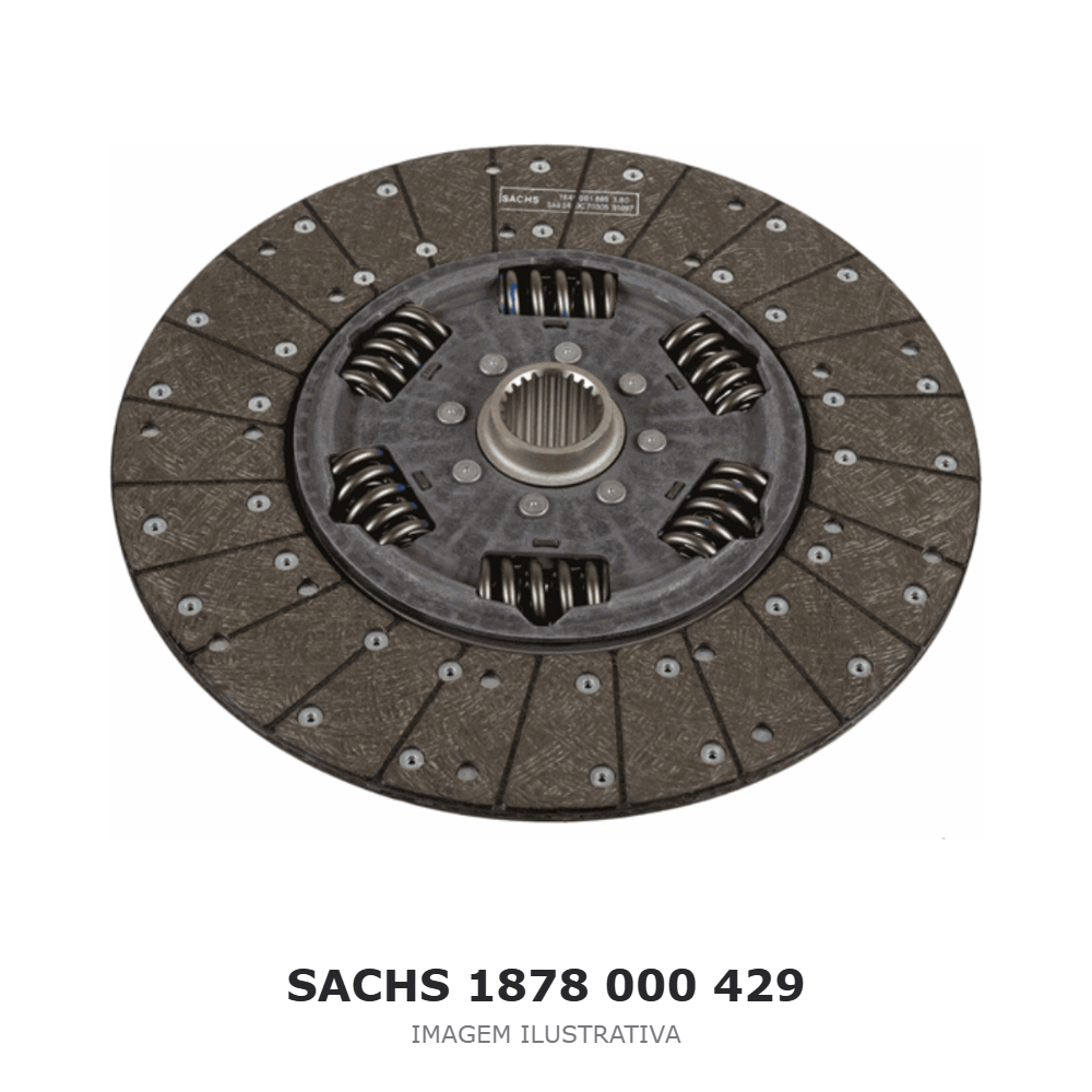 DISCO DE EMBREAGEM SACHS – 1878 000 429 / 5457 – imagem ilustrativa DISCO DE EMBREAGEM SACHS – 1878 000 429 / 5457 – imagem ilustrativa