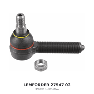 TERMINAL DE DIREÇÃO LEMFÖRDER RENAULT TRUCKS / VOLVO – 27547 02 – imagem ilustrativa