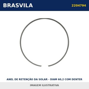 ANEL DE RETENÇÃO DA SOLAR - DIAM 60,2 COM DENTER 2204794 Scania BRASVILA – imagem ilustrativa