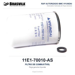 FILTRO DE COMBUSTÍVEL HYUNDAI 11E1-70010-AS – GENUÍNO – imagem ilustrativa