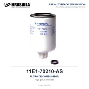 FILTRO DE COMBUSTÍVEL HYUNDAI 11E1-70210-AS – GENUÍNO – imagem ilustrativa