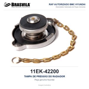 TAMPA DE PRESSÃO DO RADIADOR HYUNDAI 11EK-42200 – GENUÍNO – R210LC-7 / R215LC-7 / R140LC-7 / R250LC-7 – imagem ilustrativa