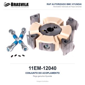 CONJUNTO DO ACOPLAMENTO HYUNDAI 11EM-12040 – GENUÍNO – imagem ilustrativa
