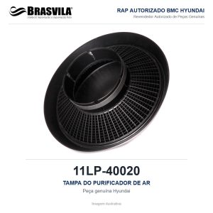 TAMPA DO PURIFICADOR DE AR HYUNDAI 11LP-40020 – GENUÍNO – R220LC-9 – imagem ilustrativa