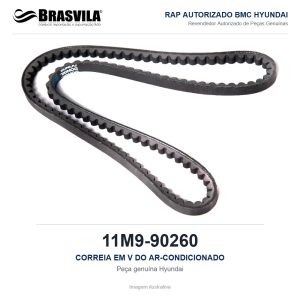 CORREIA EM V DO AR-CONDICIONADO HYUNDAI 11M9-90260 – GENUÍNO – R140LC-9 / R55-9 / HX235LCR T3 / HX40A – imagem ilustrativa
