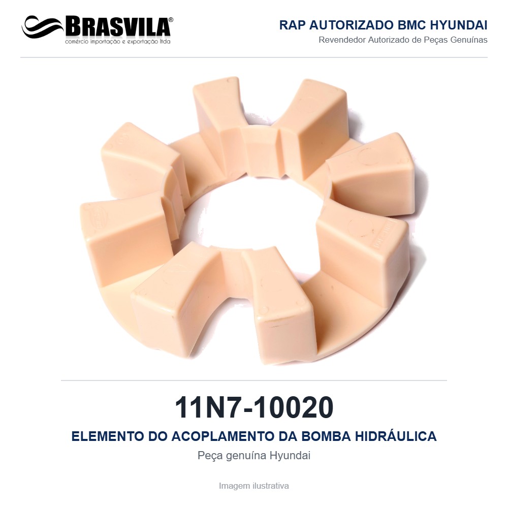 ELEMENTO DO ACOPLAMENTO DA BOMBA HIDRÁULICA HYUNDAI 11N7-10020 – GENUÍNO – R210LC-7 / R210LC-9 / R200W-7 / R140W-9 – imagem ilustrativa ELEMENTO DO ACOPLAMENTO DA BOMBA HIDRÁULICA HYUNDAI 11N7-10020 – GENUÍNO – R210LC-7 / R210LC-9 / R200W-7 / R140W-9 – imagem ilustrativa