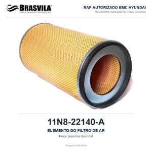 ELEMENTO DO FILTRO DE AR HYUNDAI 11N8-22140-A – GENUÍNO – imagem ilustrativa