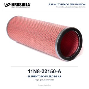 ELEMENTO DO FILTRO DE AR HYUNDAI 11N8-22150-A – GENUÍNO – imagem ilustrativa