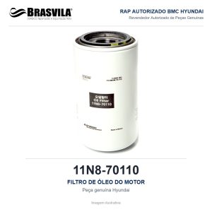 FILTRO DE ÓLEO DO MOTOR HYUNDAI 11N8-70110 – imagem ilustrativa
