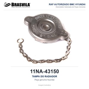 TAMPA DO RADIADOR HYUNDAI 11NA-43150 – GENUÍNO – imagem ilustrativa
