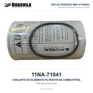 CONJUNTO DO ELEMENTO FILTRANTE DE COMBUSTÍVEL HYUNDAI 11NA-71041 – GENUÍNO – imagem ilustrativa