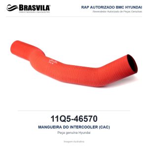 MANGUEIRA DO INTERCOOLER (CAC) HYUNDAI 11Q5-46570 – GENUÍNO – R160LC-9 / R180LC-9 – imagem ilustrativa