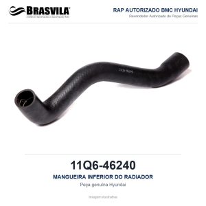 MANGUEIRA INFERIOR DO RADIADOR HYUNDAI 11Q6-46240 – GENUÍNO – R220LC-9S / R210LC-9 / R260LC-9S / R220LC-9 – imagem ilustrativa