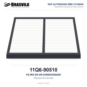 FILTRO DO AR-CONDICIONADO HYUNDAI 11Q6-90510 – GENUÍNO – imagem ilustrativa