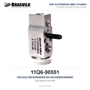VÁLVULA DE EXPANSÃO DO AR-CONDICIONADO HYUNDAI 11Q6-90551 – GENUÍNO – imagem ilustrativa