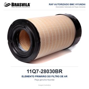 ELEMENTO PRIMÁRIO DO FILTRO DE AR HYUNDAI 11Q7-28030BR – GENUÍNO – HL757 / HL760 – imagem ilustrativa