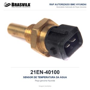 SENSOR DE TEMPERATURA DA ÁGUA HYUNDAI 21EN-40100 – GENUÍNO – R140LC-9 / HX220L / HL740-9 / HL757-9 – imagem ilustrativa