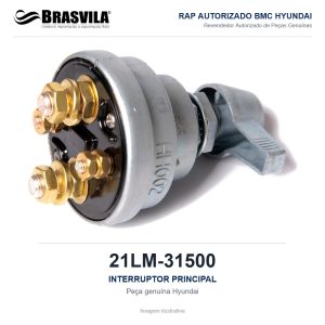 INTERRUPTOR PRINCIPAL HYUNDAI 21LM-31500 – GENUÍNO – imagem ilustrativa
