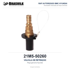 VÁLVULA DE RETENÇÃO HYUNDAI 21M5-50260 – GENUÍNO – imagem ilustrativa