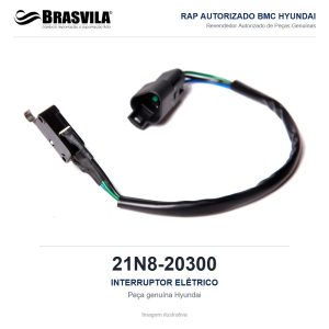 INTERRUPTOR ELÉTRICO HYUNDAI 21N8-20300 – GENUÍNO – imagem ilustrativa